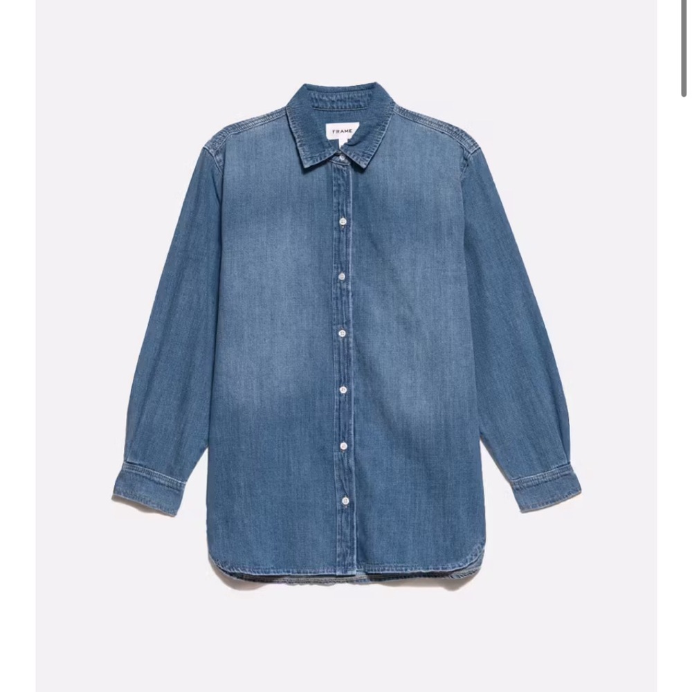 Frame Denim Beach Shirt Size M NWT